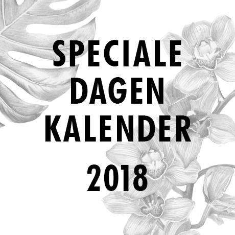 Speciale dagen kalender 2018