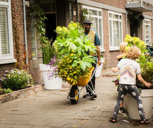 Groenburgemeester Dio gestart met eerste vergroeningsproject 