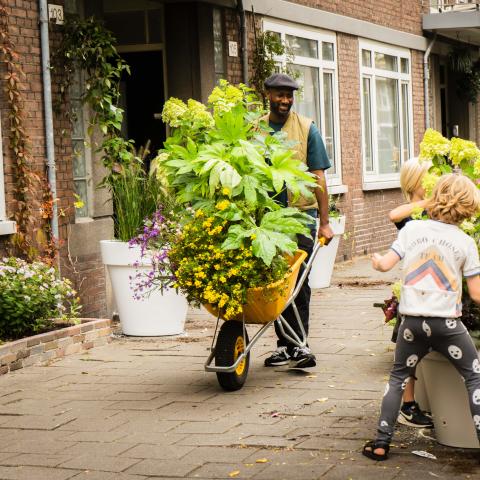 Groenburgemeester Dio gestart met eerste vergroeningsproject 